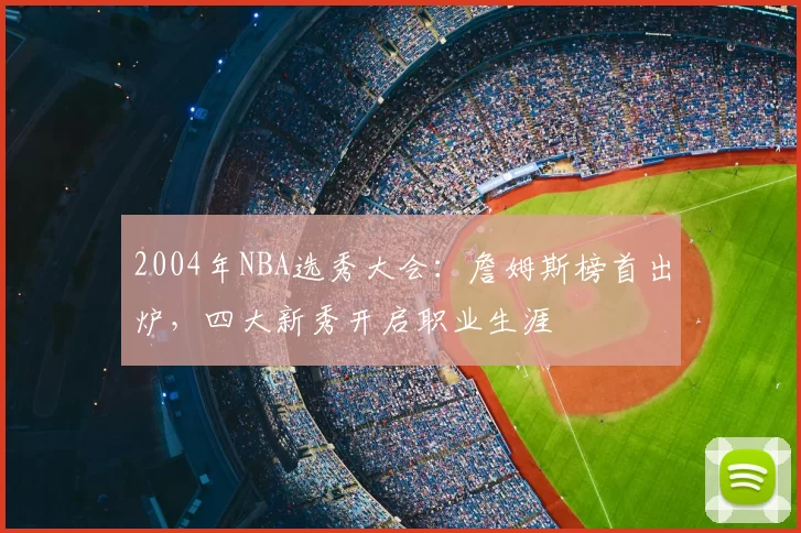 2004年NBA选秀大会：詹姆斯榜首出炉，四大新秀开启职业生涯