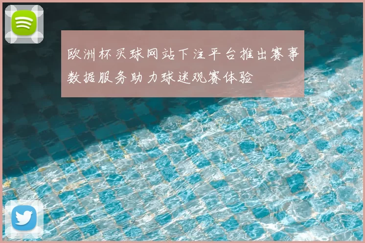 欧洲杯买球网站下注平台推出赛事数据服务助力球迷观赛体验