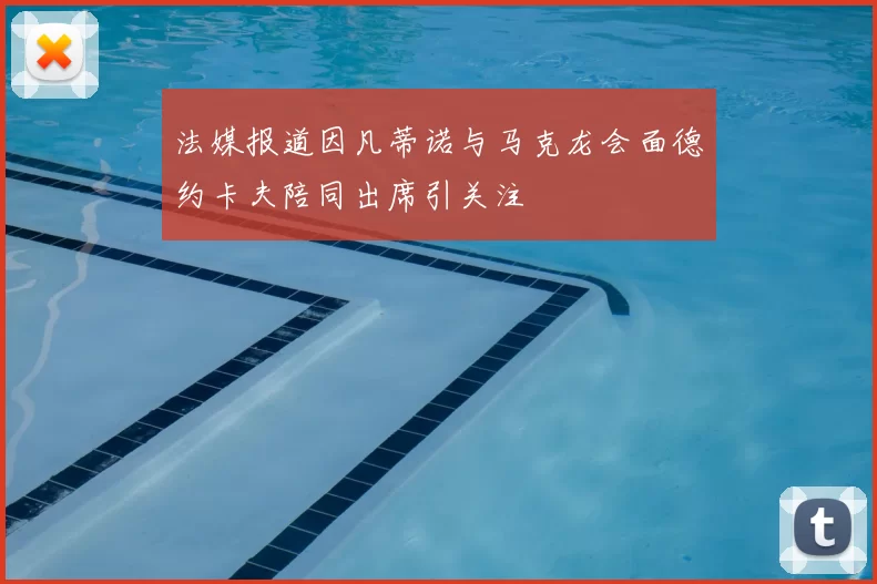 法媒报道因凡蒂诺与马克龙会面德约卡夫陪同出席引关注