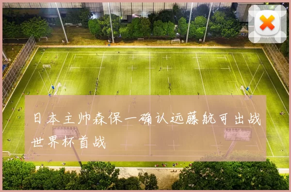 日本主帅森保一确认远藤航可出战世界杯首战