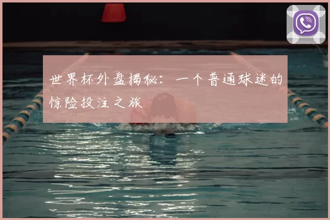 世界杯外盘揭秘:一个普通球迷的惊险投注之旅